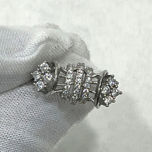 Nex Jewellers Platinum Plated Elegant Austrian White Crystal Adjustable Ring | Finger Ring for Women | Birthday Gift for Women Anniversary Gift for Wife Valentine Gift for Girls, Best Friend