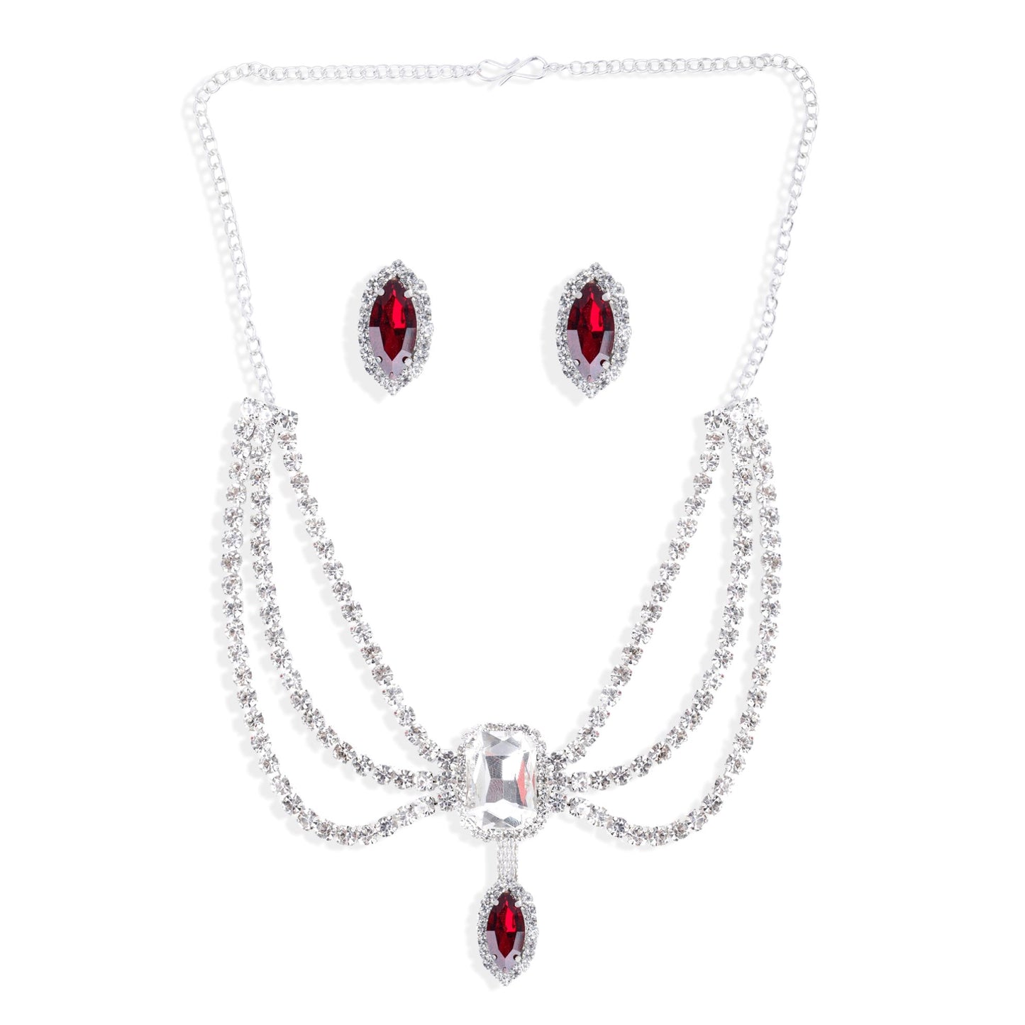 Nex Jewellers Maroon Kundan Bridal Jewellery Set Polki Stone Traditional wedding Beautiful Meenakari Choker Necklace Jewellery Set for Women