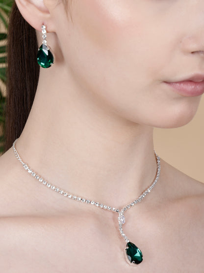 Nex Jewellers Green Kundan Bridal Beads Bridal Jewellery Design Polki, Stone New Traditional wedding Latest Stylish marriage Beautiful Meenakari Choker Necklace Jewellery Set for Women