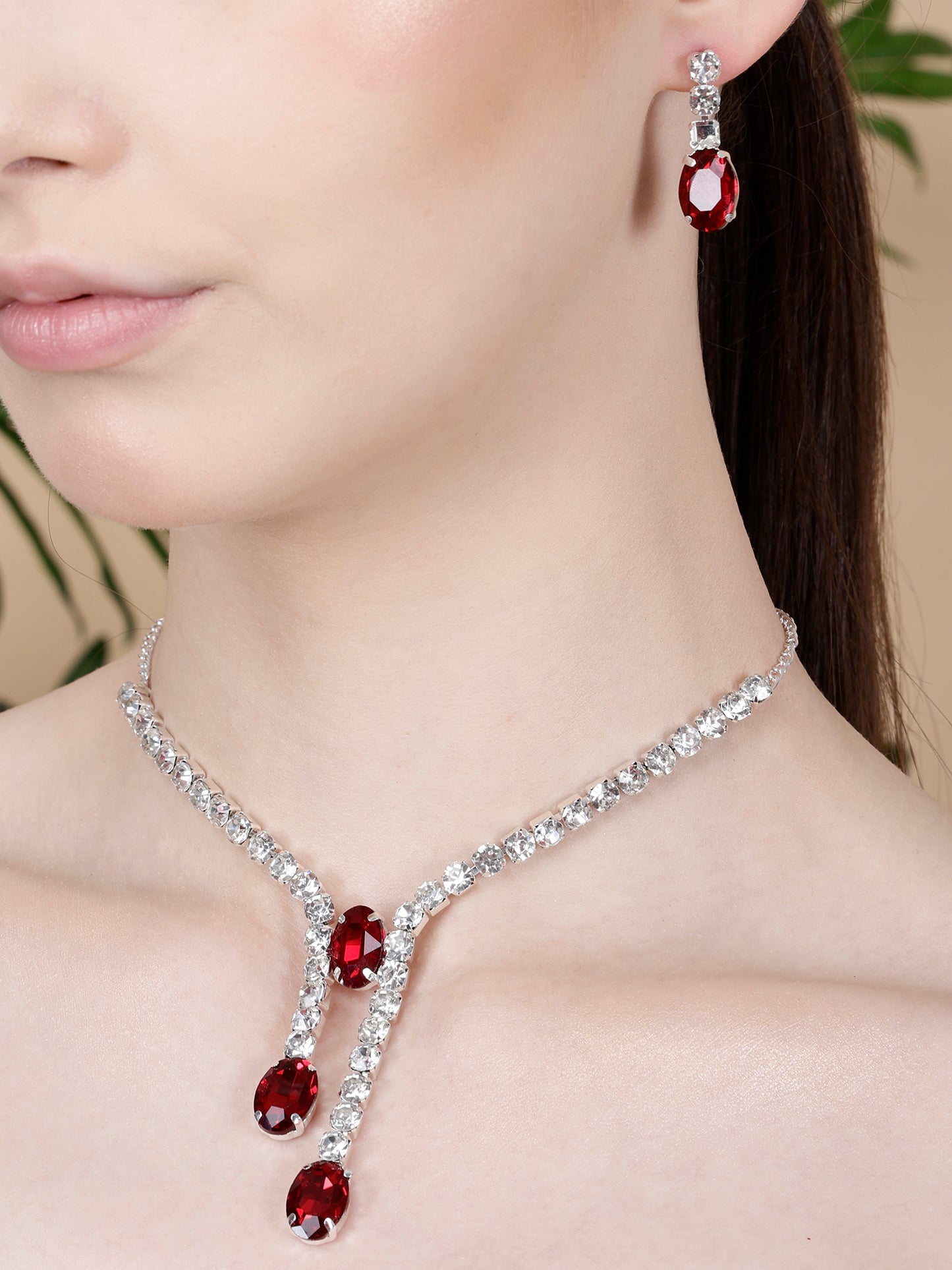 Nex Jewellers Maroon Kundan Bridal Beads Bridal Jewellery Design Polki, Stone New Traditional wedding Latest Stylish marriage Beautiful Meenakari Choker Necklace Jewellery Set for Women