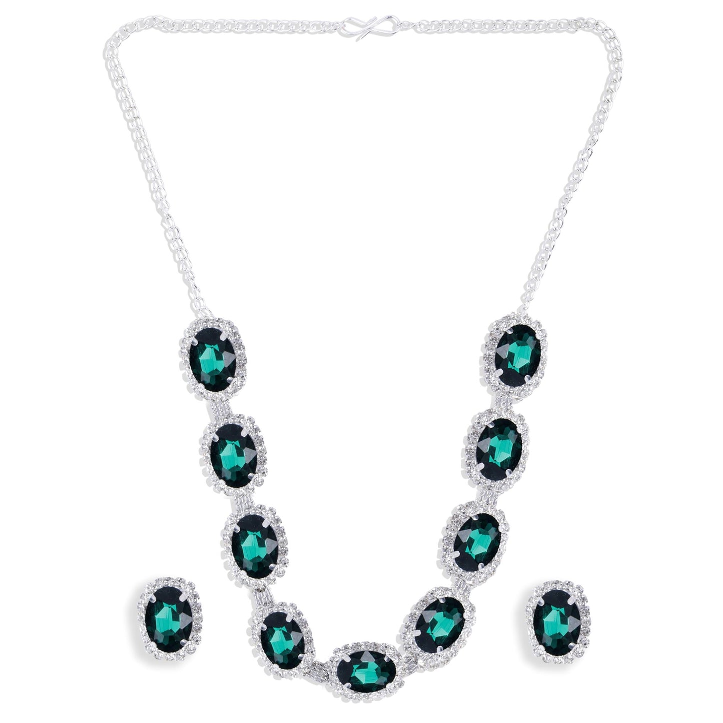 Nex Jewellers Green Kundan Beads Jewellery Design Polki, Stone New Traditional wedding Latest Stylish Beautiful Meenakari Choker Necklace Jewellery Set for Women