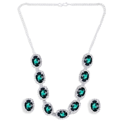 Nex Jewellers Green Kundan Beads Jewellery Design Polki, Stone New Traditional wedding Latest Stylish Beautiful Meenakari Choker Necklace Jewellery Set for Women