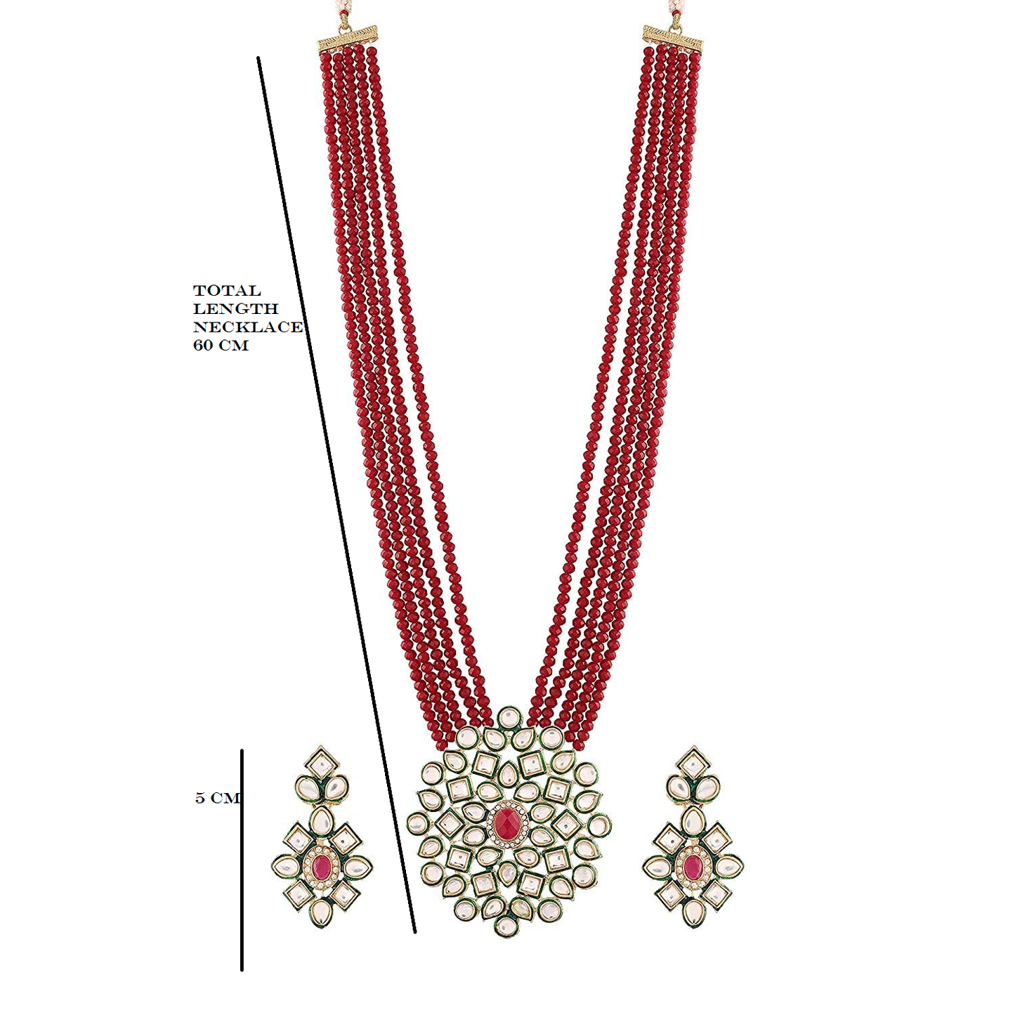 Nex Jewellers Latest Stylish Antique Beautiful Meenakari Heavy Choker Necklace Pearls Bridal Earring Women