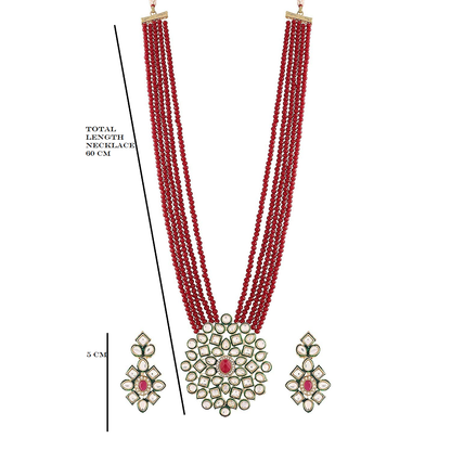 Nex Jewellers Latest Stylish Antique Beautiful Meenakari Heavy Choker Necklace Pearls Bridal Earring Women