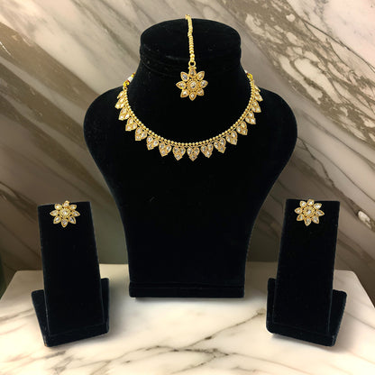 Nex Jewellers Brown Beads luxurious gold AD Crystal Choker Necklace Kundan crafted with design Polki stone Traditional Latest Stylish Antique Beautiful Meenakari Pearls Party Wedding Festive For Women