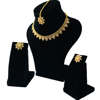 Nex Jewellers Brown Beads luxurious gold AD Crystal Choker Necklace Kundan crafted with design Polki stone Traditional Latest Stylish Antique Beautiful Meenakari Pearls Party Wedding Festive For Women