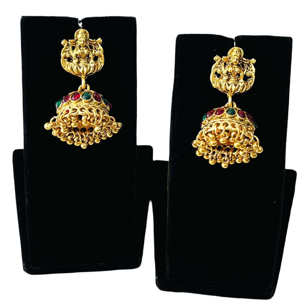 Nex Jewellers Latest Stylish Fancy Pearl Choker Traditional Jewellery Set for Women | Temple Necklace Set | Festive Wedding Party Necklace | Gold Plated | Just Like Original Gold Jewellery